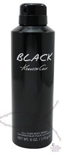 Kenneth Cole Black All Over Body Spray 6.0 oz For Men New Unbox