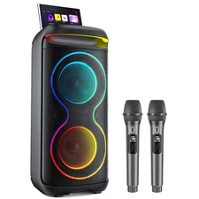 JYX Deep Bass Stereo Bluetooth Speaker with Wireless Microphone Party Wedding