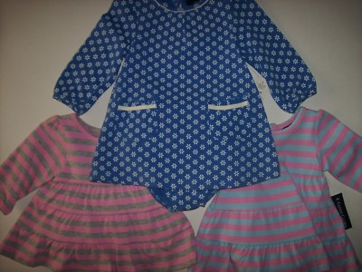 Faded Glory Dress Diaper Cover 2pc Set Infant Baby Girls Newborn 0-3 3-6  Mos New