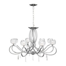 Litecraft Marta Ceiling & Wall Lights, Table & Floor Lamps in Chrome - Multi Arm