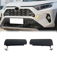 2Pcs/Set For 2019-2023 Toyota RAV4 LE Front Upper Bumper Tow Hook Eye Cover Cap