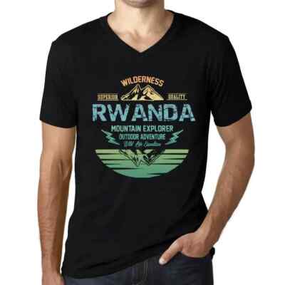 ULTRABASIC Herren T-Shirt V-Ausschnitt Outdoor Abenteuer Wildnis