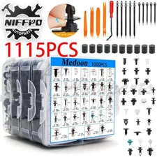 1115PCS Car Retainer Clips Auto Plastic Fasteners Kit Push Trim Pin Rivet Bumper