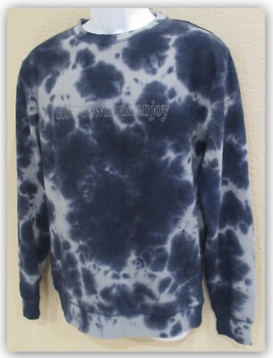 Original Use XXL XS  pullover Sweatshirt Clouded Blue & Gray ''slowdownandenjoy''