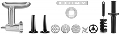 KitchenAid Fleischwolf Ganzmetall 5KSMMGA + Spritzgebäckvorsatz (Zustand: Neu)