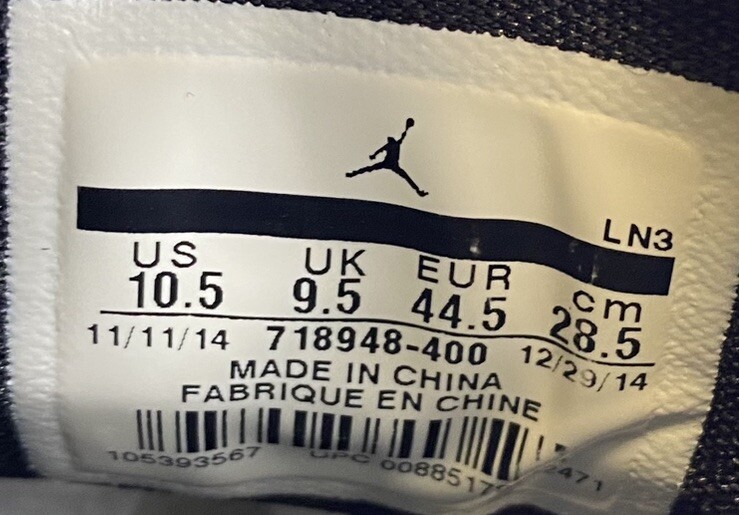 Nike Air Jordan Future Low Mens Sz 10.5 Sneakers Shoes Photo Blue 718948-400 thumbnail 12