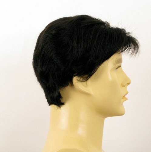 Short Wig For Men Natural Hair black Ref FRANCOIS 1B - Imagen 7 de 8