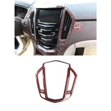 Control Console Panel Dashboard Cover Trim For Cadillac SRX 2010-2012 Brown Wood