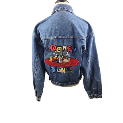 Top Line Warner Bros Looney Tunes Jean Jacket 1992 Large | eBay