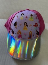 Disney 100 Girl's Cap 9 Princess Gift Fireworks Party Hat Balloon Iridescent