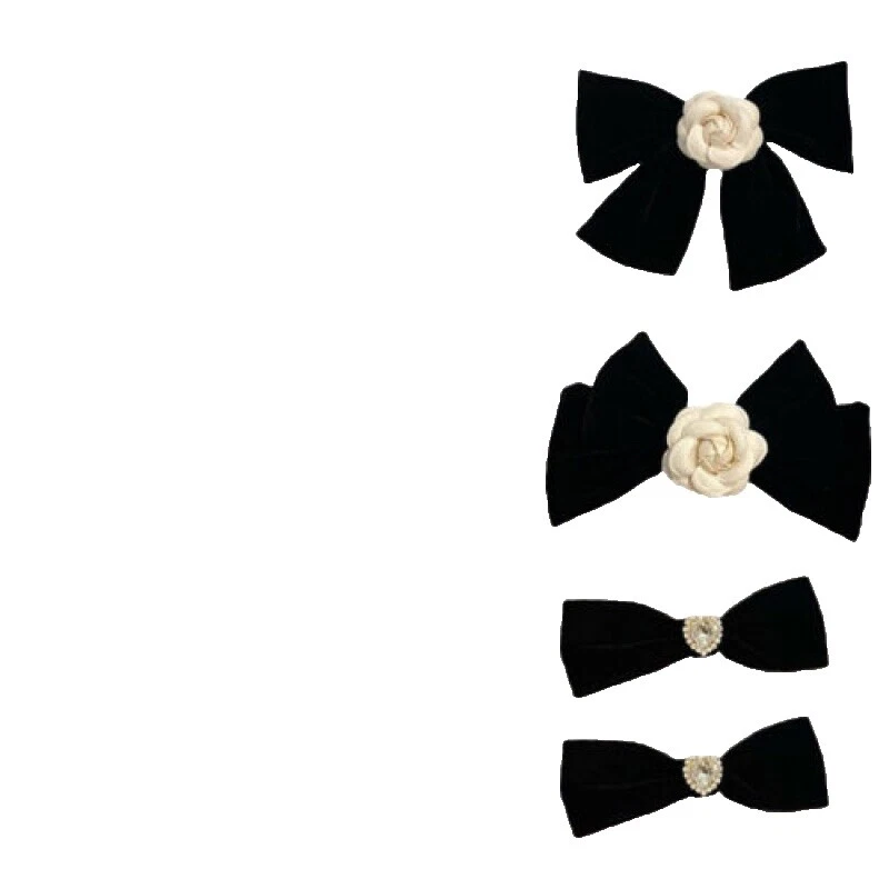 Black Velvet Hair Hair Clips for Women