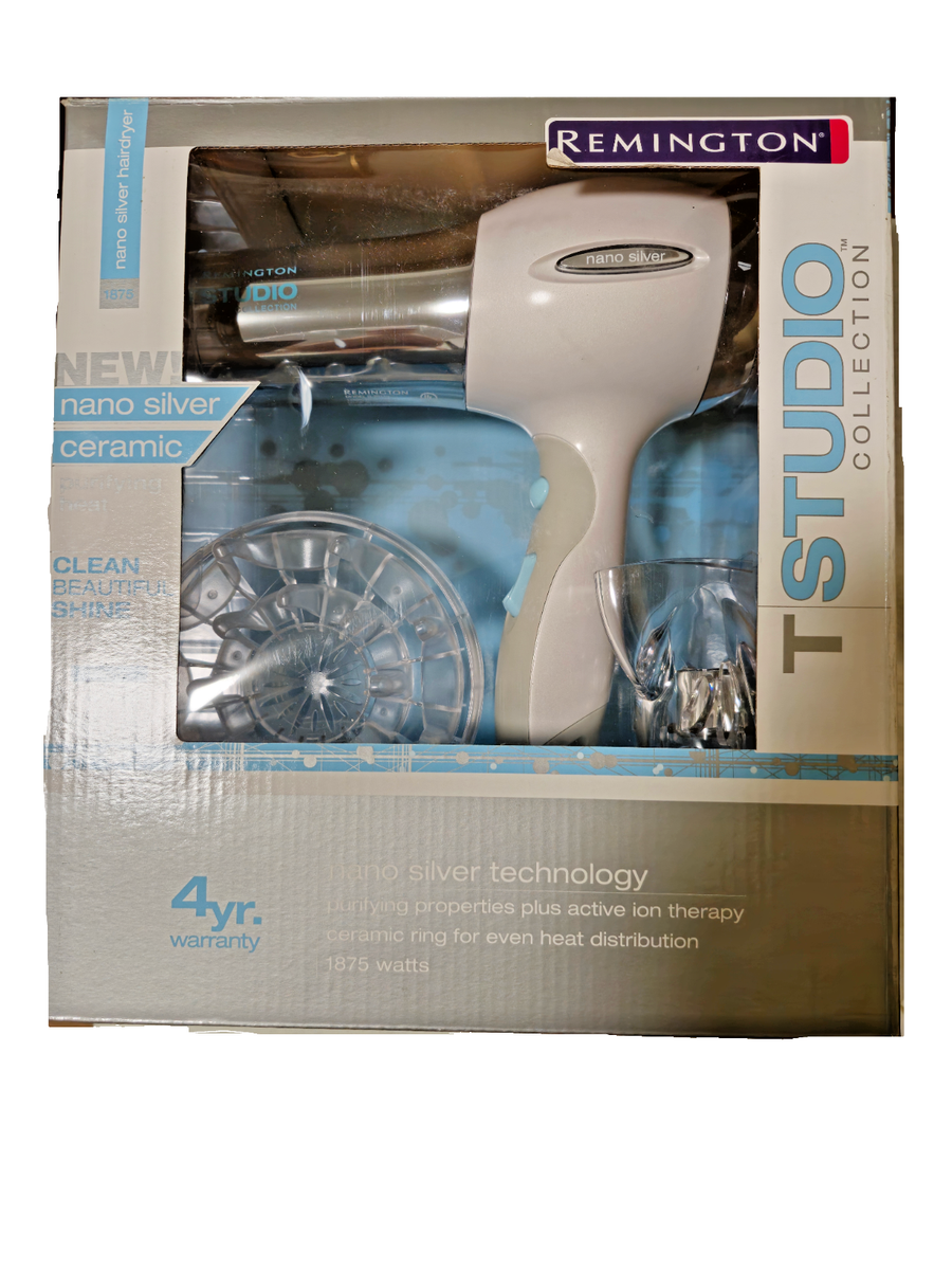 Remington D-2015A Nano Silver Hair Dryer 1875-watt CERAMIC