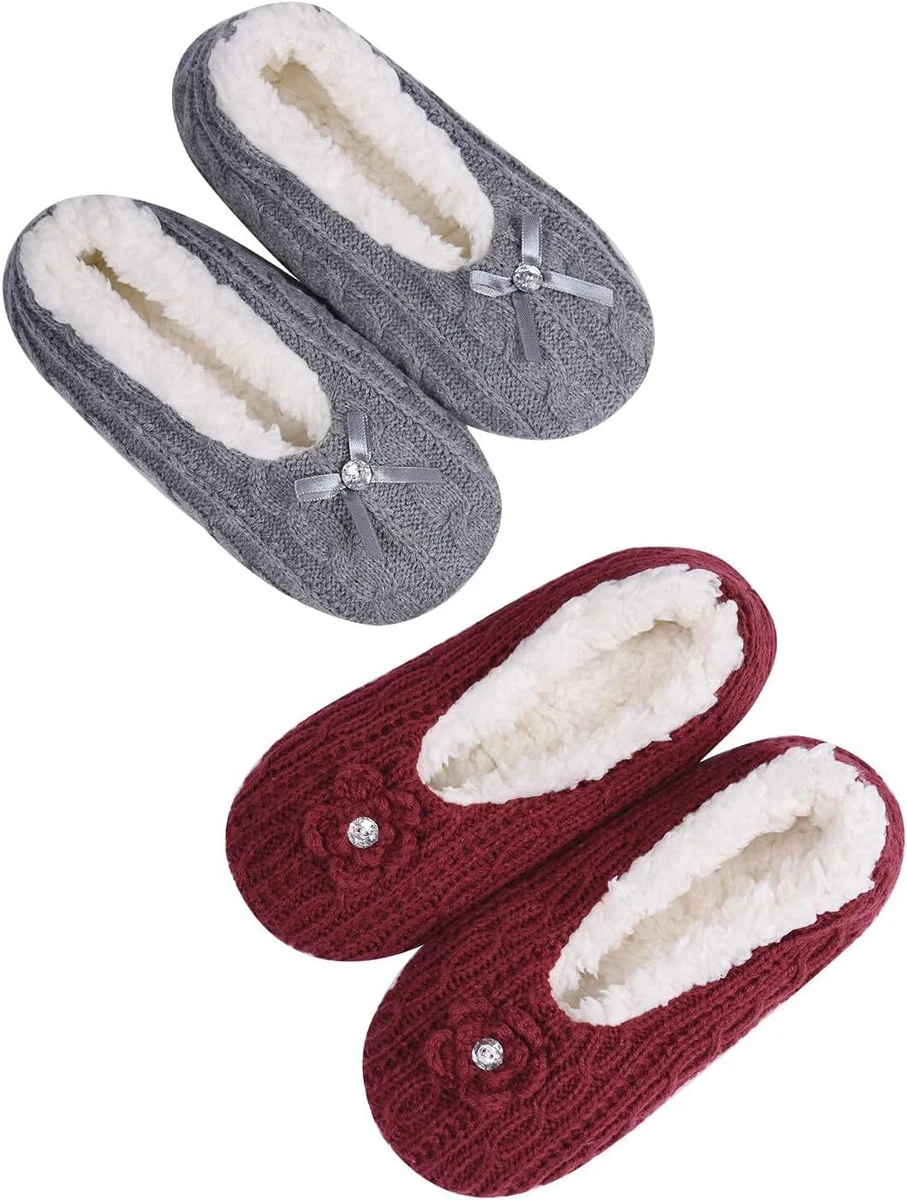 DICUIRD Slipper Socks For Women With Grippers Fuzzy With Non Slip