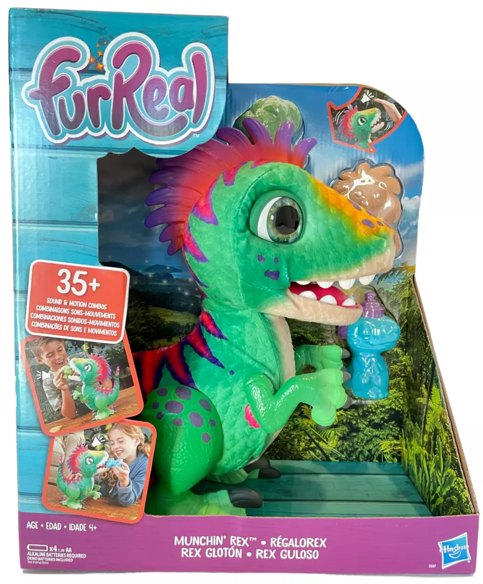 FURREAL FRIENDS - Regalorex Dino le Dinosaure Gourmand - Peluche