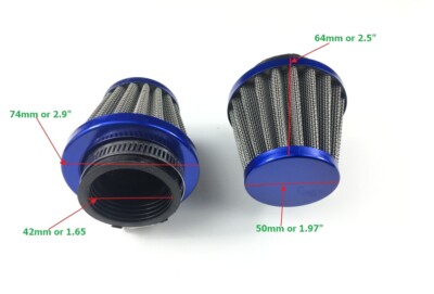 Air Filter For Yamaha Blaster 200 YFS200 YFS200 1998-2002  2pcs (42mm)