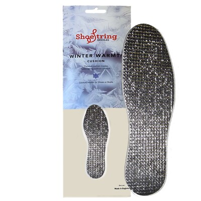 Schuhschnur 1 Paar Winter Wärme Thermo Einlegesohle Zuschnitt Größe UK 6-11,5 Einlegesohlen