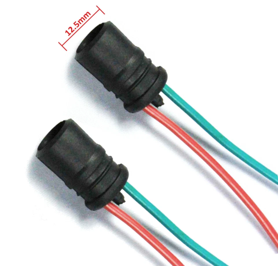 2 uds W5W T10 base de goma base de vidrio casquillo luz de estacionamiento luz de estacionamiento zócalo T10b - Imagen 4 de 4