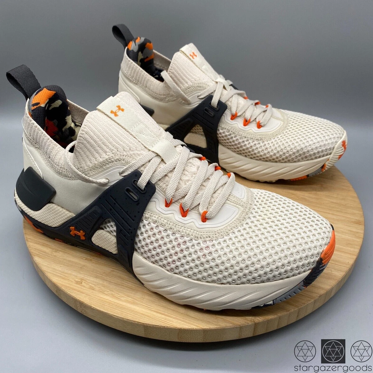 Under Armour Shoes Mens 9 Beige Project Rock Training Sneaker