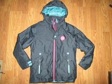 Girls DECATHLON WEDZE insulated waterproof hooded ski snow jacket coat sz 12 yrs