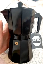 Barista NWT Espresso Coffee Maker 10 oz. Heavy Duty Aluminum Body