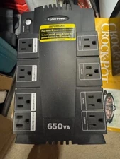 CyberPower 8-Outlet 650VA PC Battery Back-Up System Surge Protector- NO BATTERY