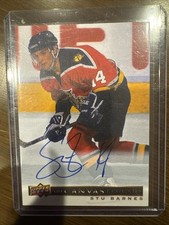 2020-21 SP Signature Edition Legends Canvas Autograph Stu Barnes C-100