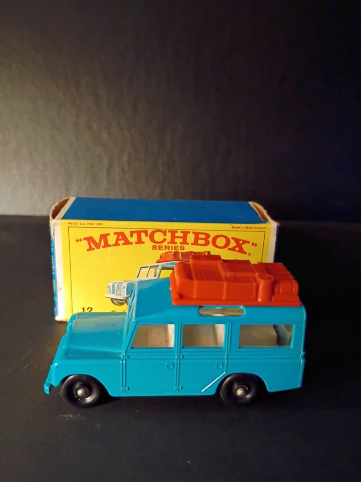 Matchbox #12C Safari Land Rover Blue 1965 VN/Mint In Original E4 Box - Image 3 of 4
