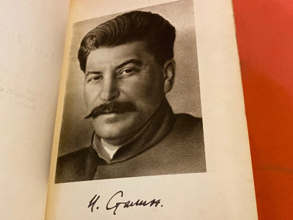 GIUSEPPE STALIN 1948 CENNI BIOGRAFICI VINTAGE ALBANIAN BOOK ITALIAN - Image 3 of 4