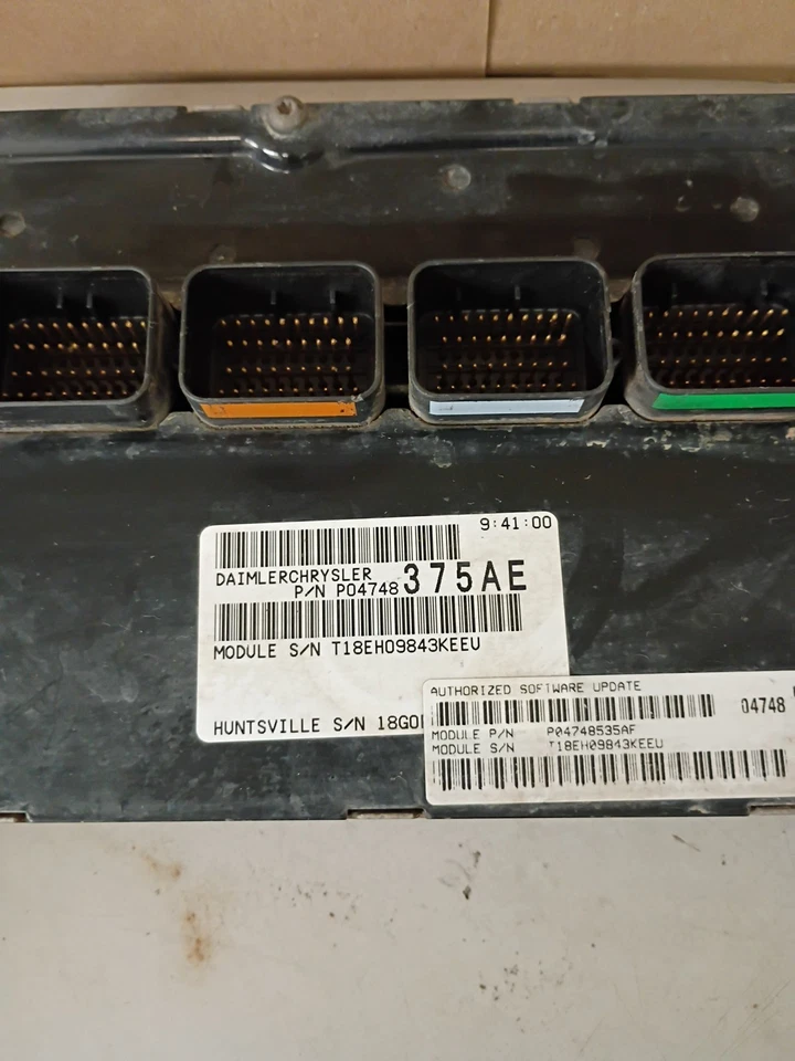 2005 DODGE CARAVAN Engine ECM Control Module Fits P04748375AE - Image 2 of 3