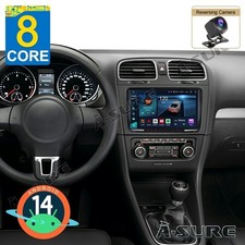 4+64G Android 14 Autoradio Carplay Navi BT Für VW Golf VI 5 6 Touran Polo +Kam