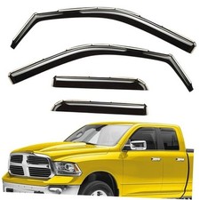 Extra Durable Window Deflectors in-Channel Window Visors For Dodge RAM 09-18