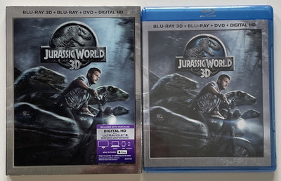 Jurassic World (Blu-ray 3D, Blu-ray, 2015) Pratt W Lenticular Slip NEW & SEALED