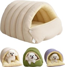 Cat Cave Winter Warm Plush Bed Enclosed Soft Warm Pet Cave For Cat Dog Removable