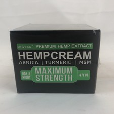 Hemp Cream Maximum Strength with Glucosamine, Arnica, Turmeric, MSM - Natural