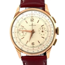 Vintage Breitling Premier 18k Solid Rose Gold Ref 1190 38mm Watch