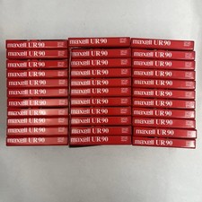 33x Maxell UR-90 Blank Audio Cassette Tapes 90 Min Normal Bias Sealed