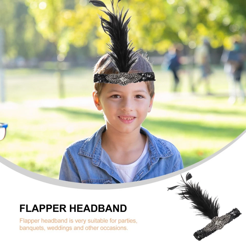  Women's Tassel Headwear Hair Accessories for Retro Fabric Flower Hairband - image 4 of 4