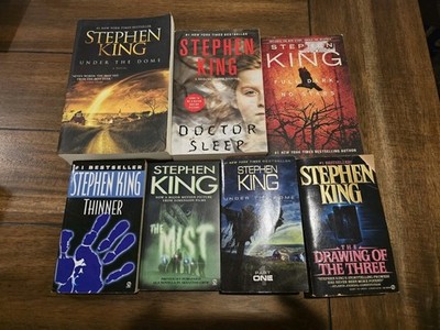 Stephen King 7 Book Paperback Lot Doctor Sleep Thinner Mist Under the Dome Horro