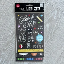 School 5 Sheet Sticker Multi Pack Mambi Sticks Me and My Big Ideas Scrapbooking