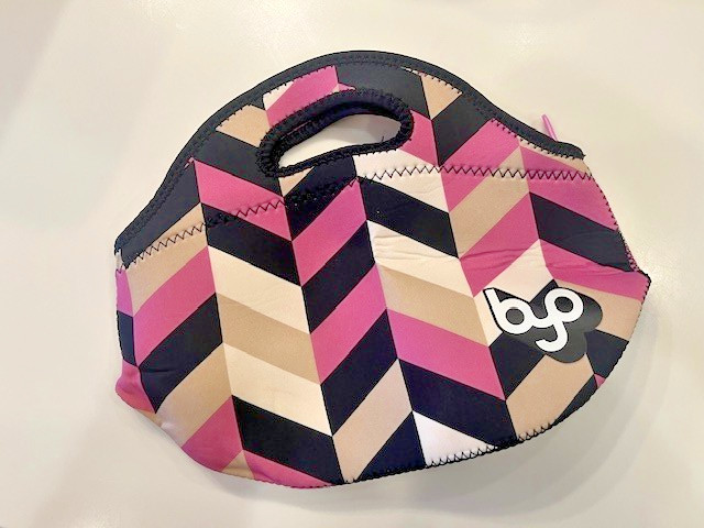 byo Rambler Lunch Bag Pink, Tan, White and Black rectangle d