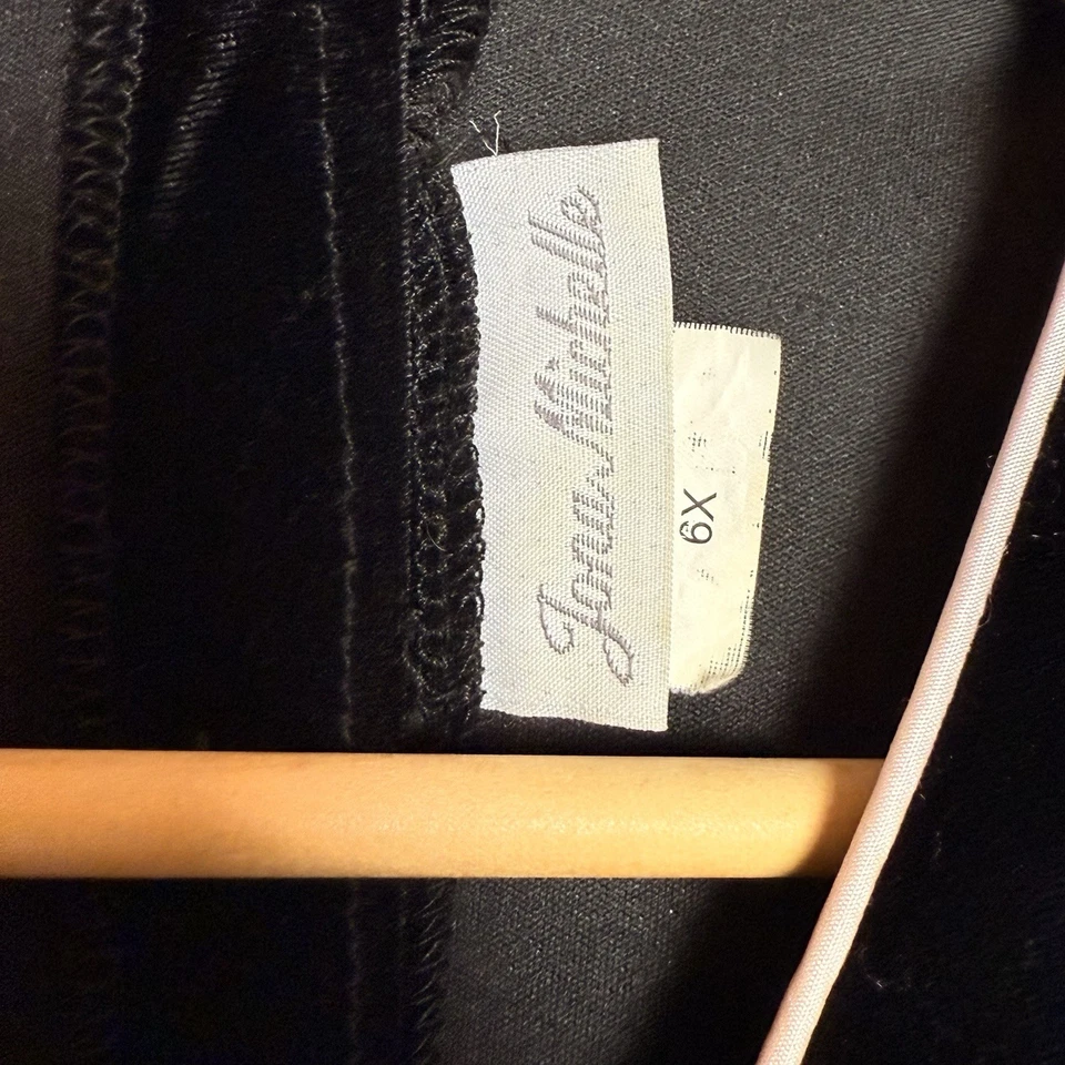 Vestido para niñas Jona Michelle talla 6X terciopelo manga larga bordado. Flores Tul Rosa Foto 3 de 4