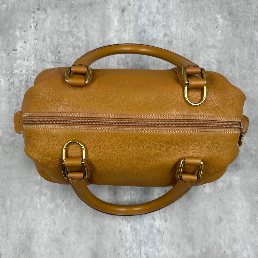 GUCCI 2Way Mini Boston Shoulder Bag Leather Gold Hardware Unisex Authentic thumbnail 8