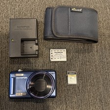 Olympus VR-320 Compact Digital Camera 14MP 12.5x Zoom Model BLUE Battery charger