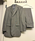 Zegato Men's Gray Plaid 2-Piece Suit 44R 36W 30I Classic Fit 2-Button — photo 1