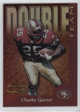 2000 Quantum Leaf Double Team 580/1500 Charlie Garner Steve Young #DT-28 HOF 0a3