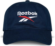 Reebok Adult Logo Cap Navy Logo Breathable Hat - New