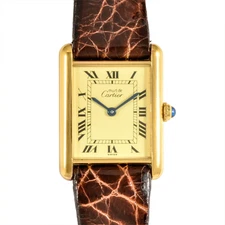 Cartier Must Tank LM Vermeil Watch 590001, Quartz Movement, Ivory ... GZl1dldq
