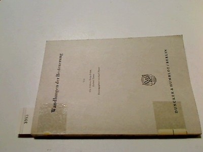 Wandlungen der Besteuerung. von Cay Folkers ; Helga Pollak ; Herbert Timm. Hrsg.