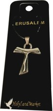 Rosary Tau crucifix - Pewter 3.5x2.3cm-1.4x1" 