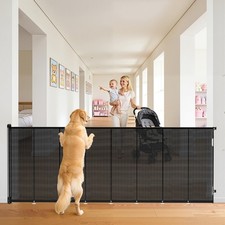 Retractable Baby Gate for Stairs, 48" Tall X 200" Wide Mesh Dog Gate Indoor, ...